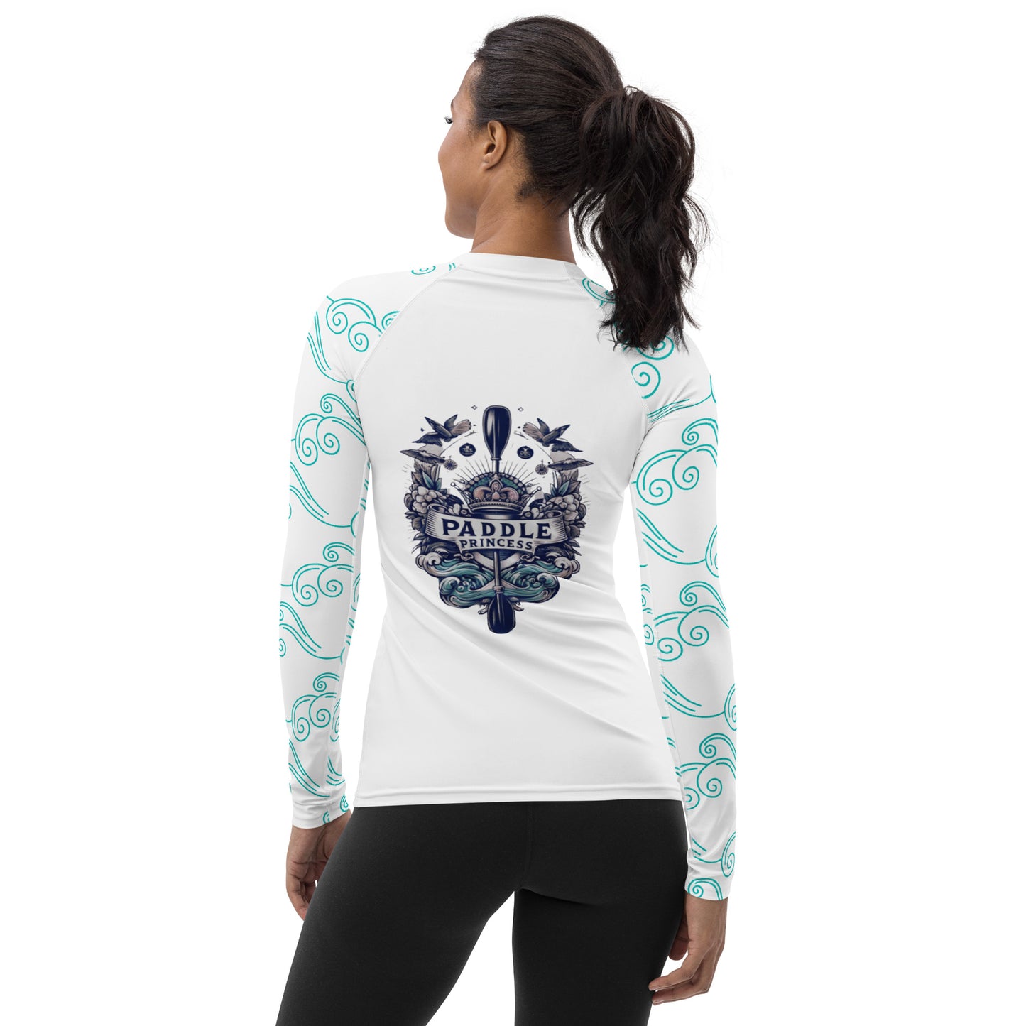 Paddle Princess Women's Rash Guard - Teal