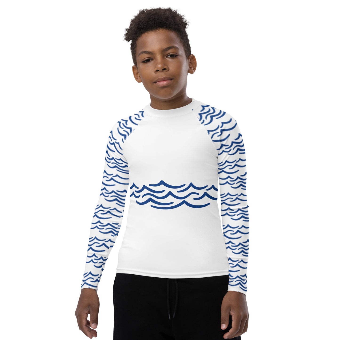 Youth Rash Guard - Waves