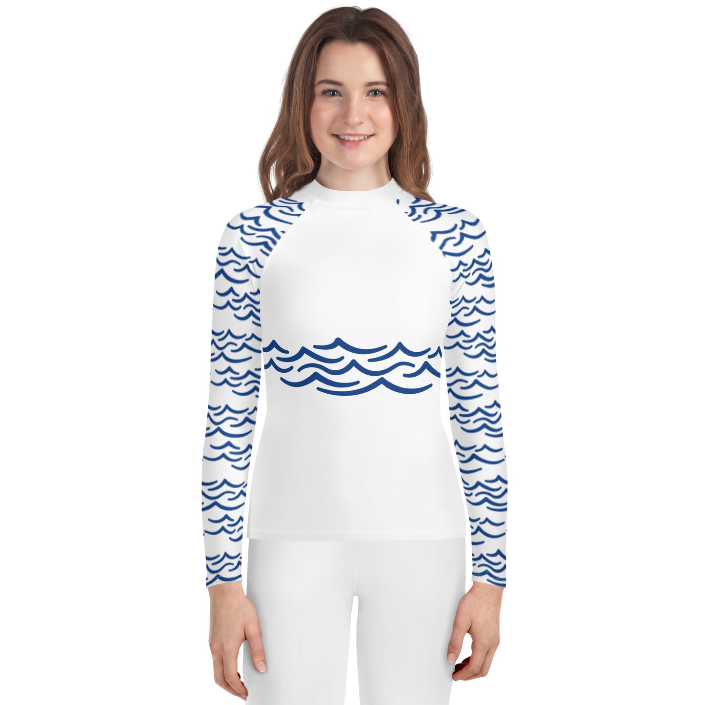 Youth Rash Guard - Waves