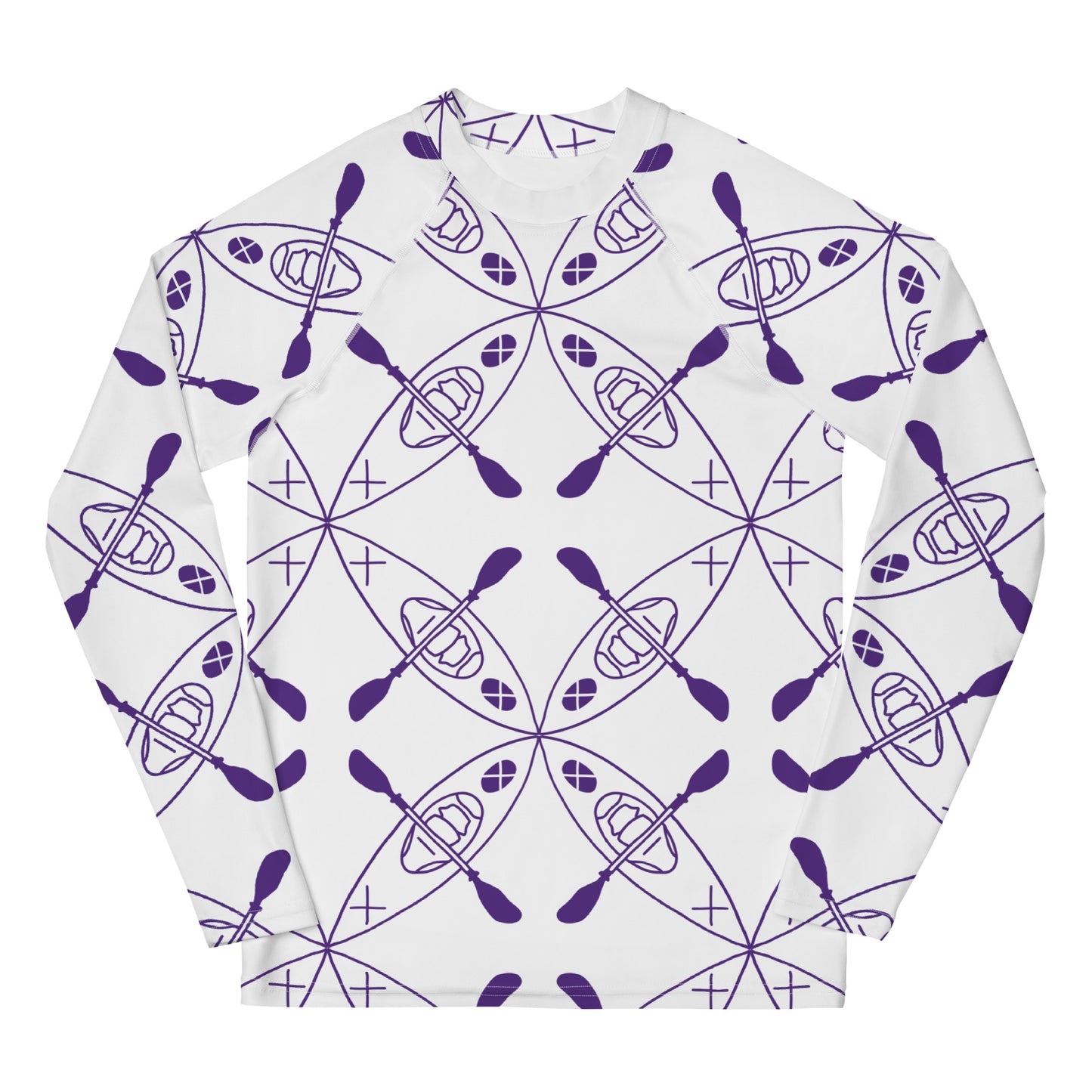 Youth Rash Guard - Kayak Purple