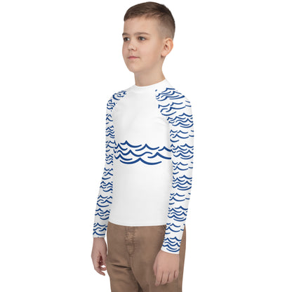 Youth Rash Guard - Waves