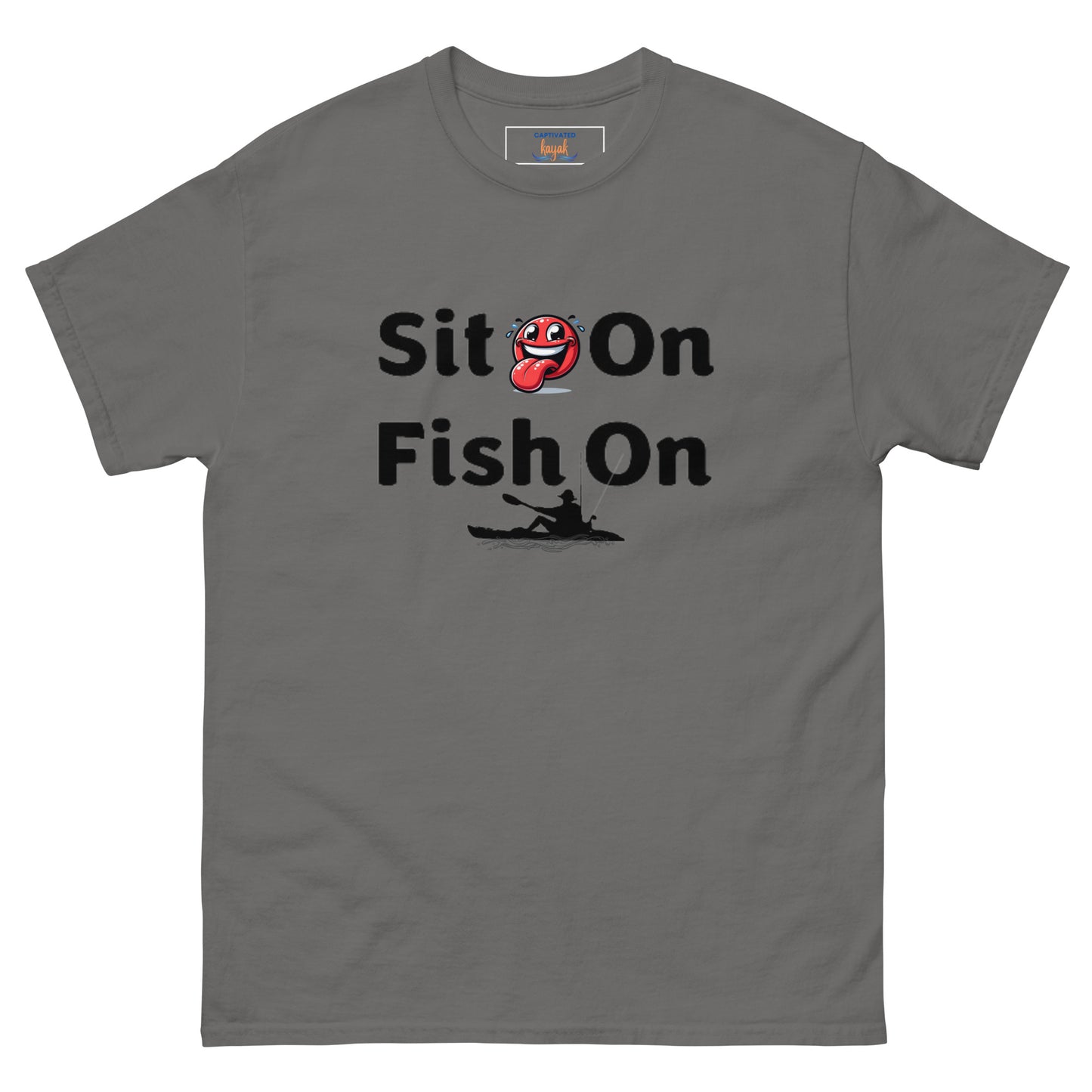 Sit-On Fish On Men's comfy tee