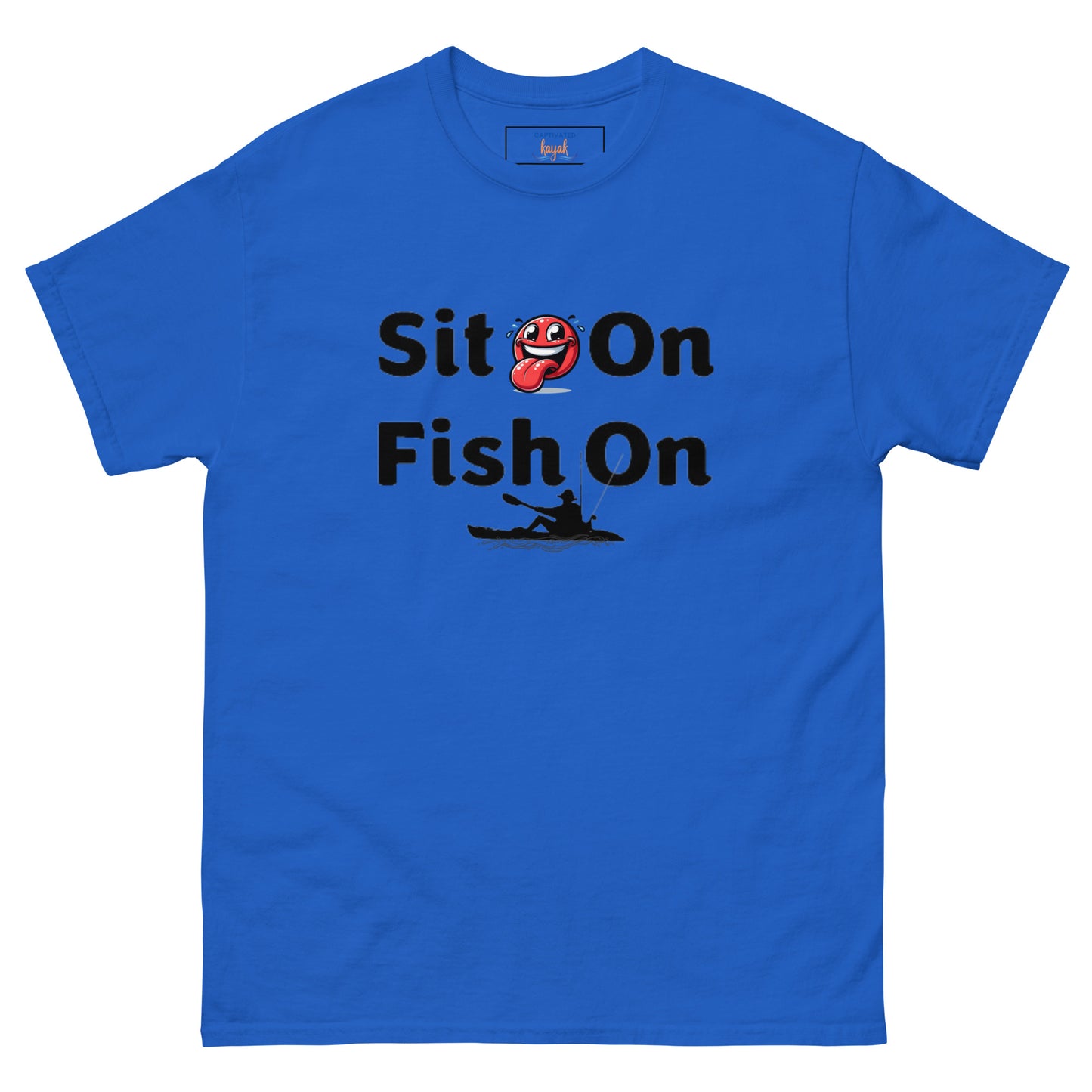 Sit-On Fish On Men's comfy tee