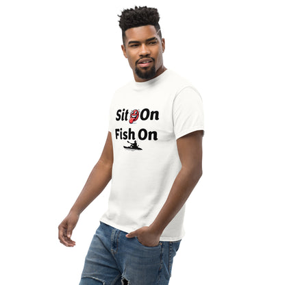 Sit-On Fish On Men's comfy tee